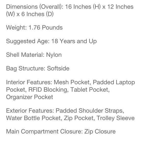 NWT Commuter Backpack by Open Story - Picture 7 of 10